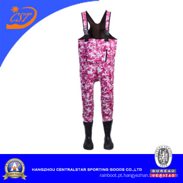 Camouflague Pink Neoprene Kids Wader